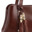 Bolsa Tote Couro Marrom Escuro - imagem 5