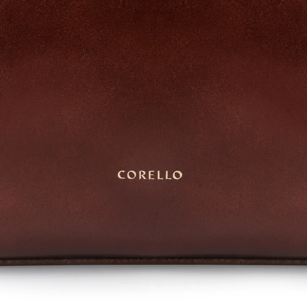 Bolsa Tote Couro Marrom Escuro - imagem 6