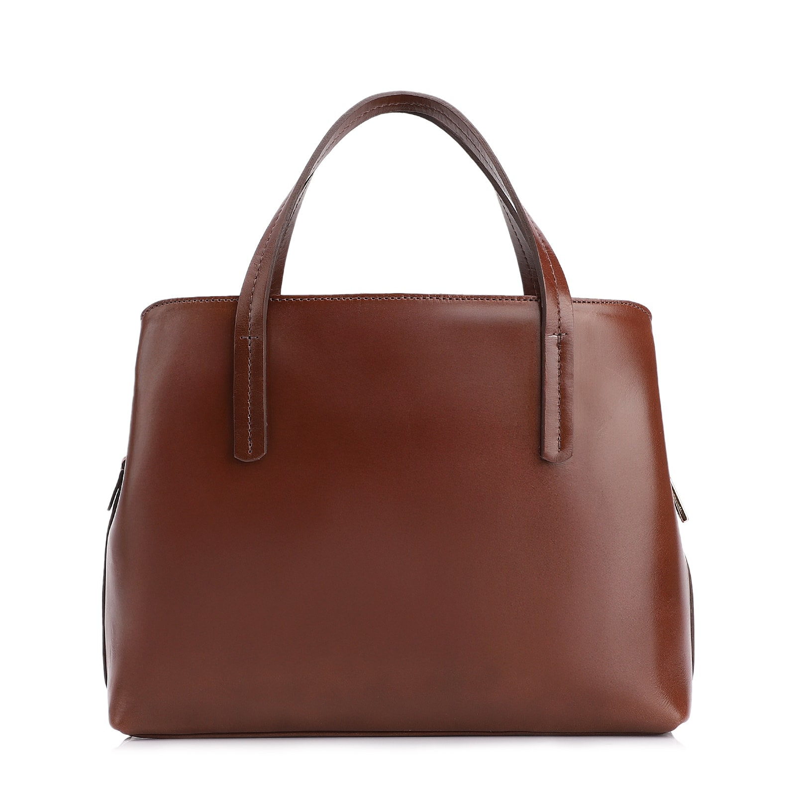 Bolsa Tote Couro Marrom Escuro