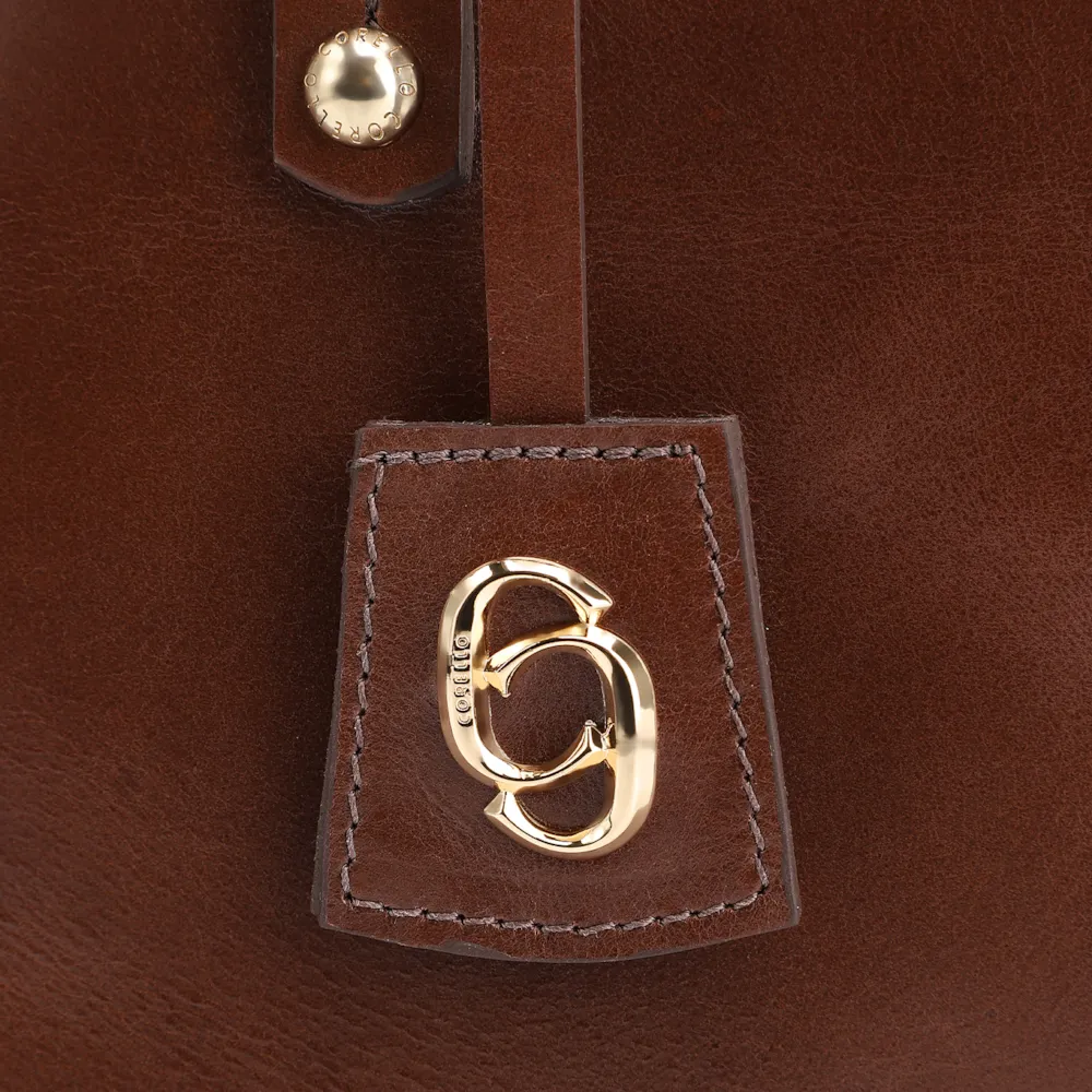 Bolsa Tote Couro Marrom Escuro - imagem 7