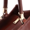 Bolsa Tote Couro Marrom Escuro - imagem 5