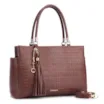 Bolsa Tote Couro Marrom Escuro - imagem 2