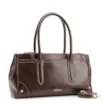 Bolsa Tote Couro Marrom Escuro - imagem 3