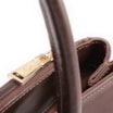 Bolsa Tote Couro Marrom Escuro - imagem 6