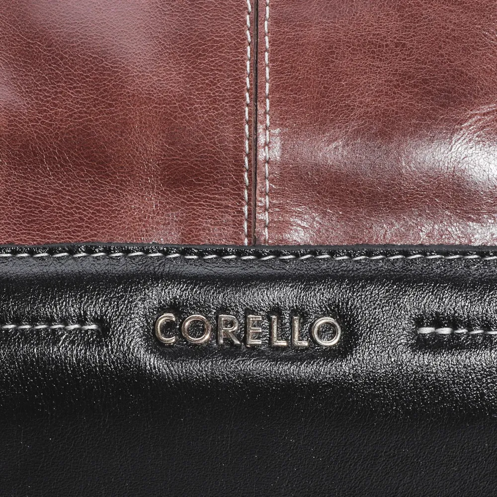 Bolsa Tote Couro Marrom/Preto - imagem 8