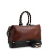 Bolsa Tote Couro Marrom / Preto - imagem 2