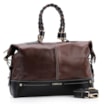 Bolsa Tote Couro Marrom/Preto - imagem 2