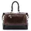 Bolsa Tote Couro Marrom/Preto - imagem 3