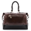Bolsa Tote Couro Marrom/Preto - imagem 3