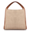 Bolsa Tote Couro Marrom/Ráfia - imagem 4