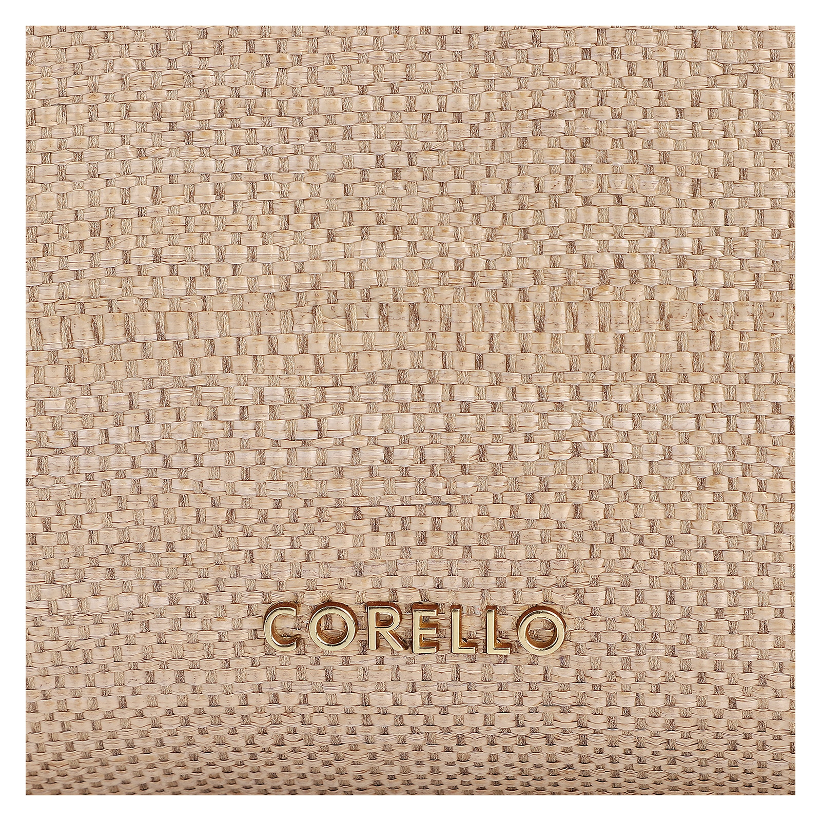 Bolsa Tote Couro Marrom/Ráfia