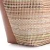 Bolsa Tote Couro Marrom/Ráfia Colorida - imagem 5