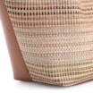 Bolsa Tote Couro Marrom/Ráfia Colorida - imagem 5