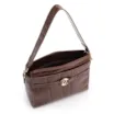 Bolsa Tote Couro Maxi Croco Marrom - imagem 5