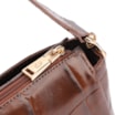 Bolsa Tote Couro Maxi Croco Marrom - imagem 6