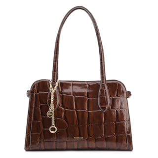 COURO MAXI CROCO MARROM
