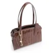  Bolsa Tote Couro Maxi Croco Marrom - imagem 5