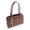  Bolsa Tote Couro Maxi Croco Marrom - imagem 5