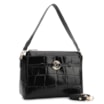 Bolsa Tote Couro Maxi Croco Preto - imagem 3