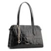  Bolsa Tote Couro Maxi Croco Preto - imagem 3