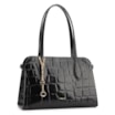  Bolsa Tote Couro Maxi Croco Preto - imagem 3