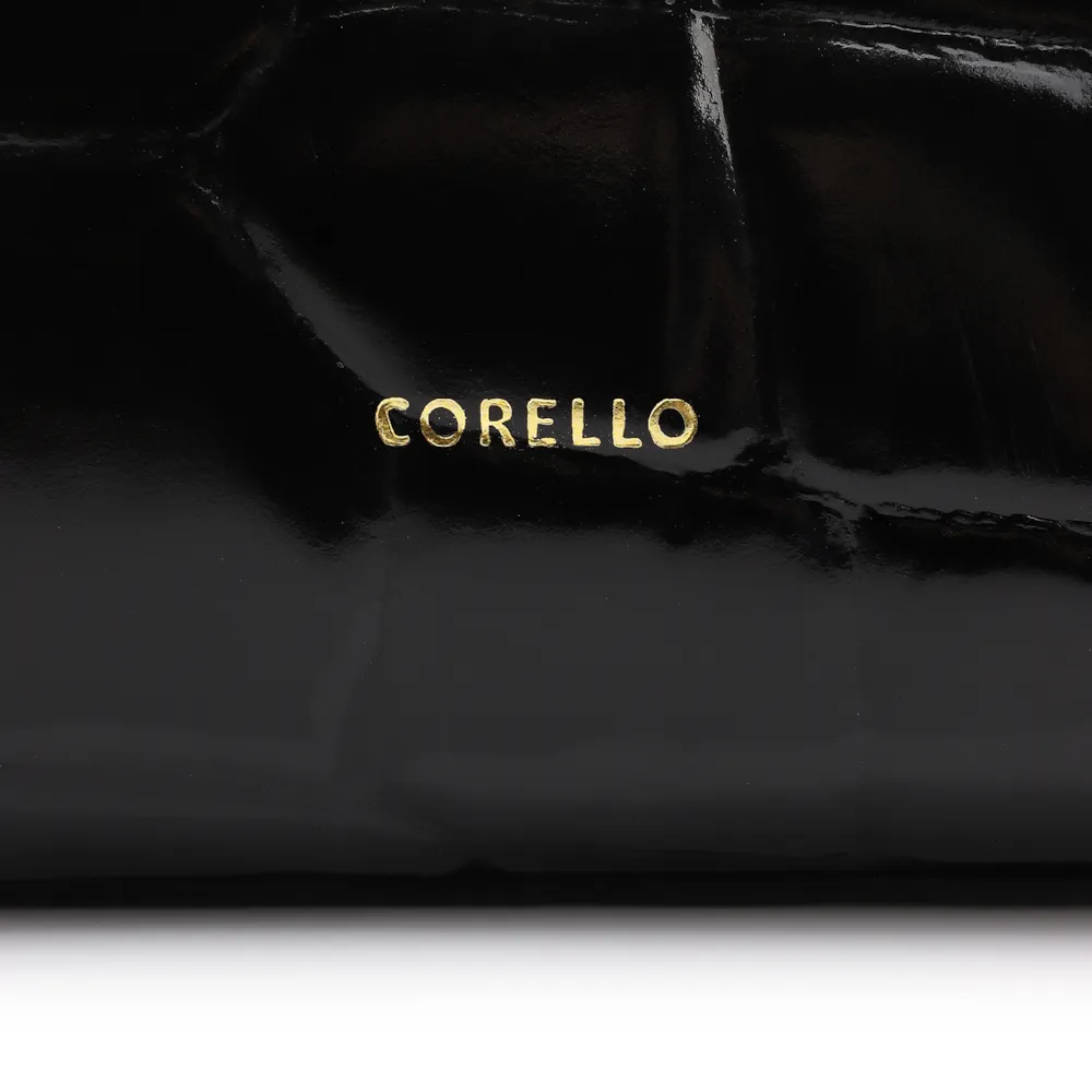  Bolsa Tote Couro Maxi Croco Preto - imagem 7