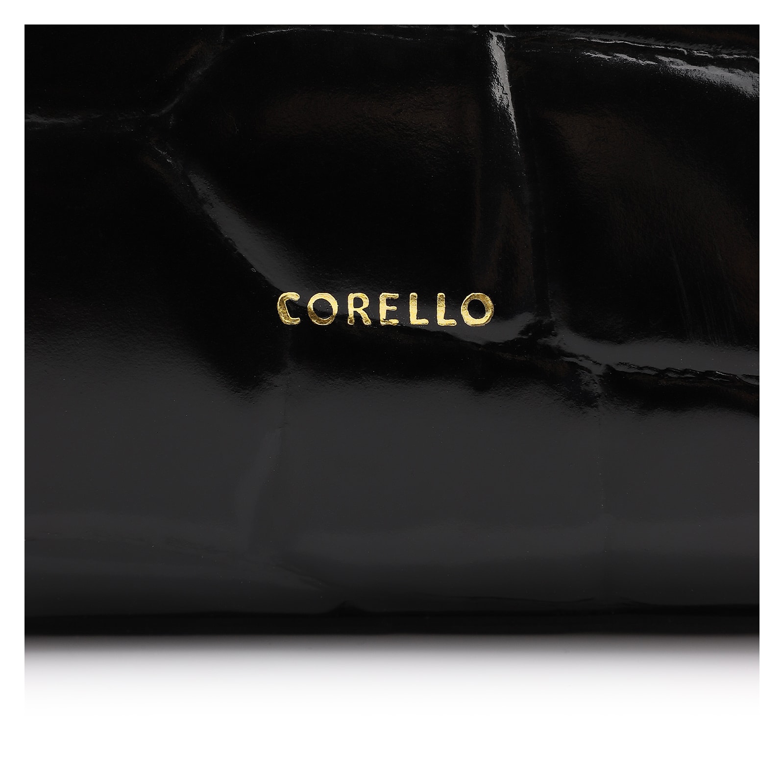 Bolsa Tote Couro Maxi Croco Preto