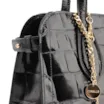  Bolsa Tote Couro Maxi Croco Preto - imagem 9