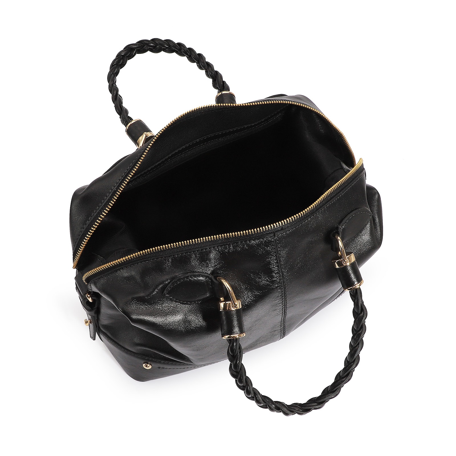 Bolsa Tote Couro New Floater Preto