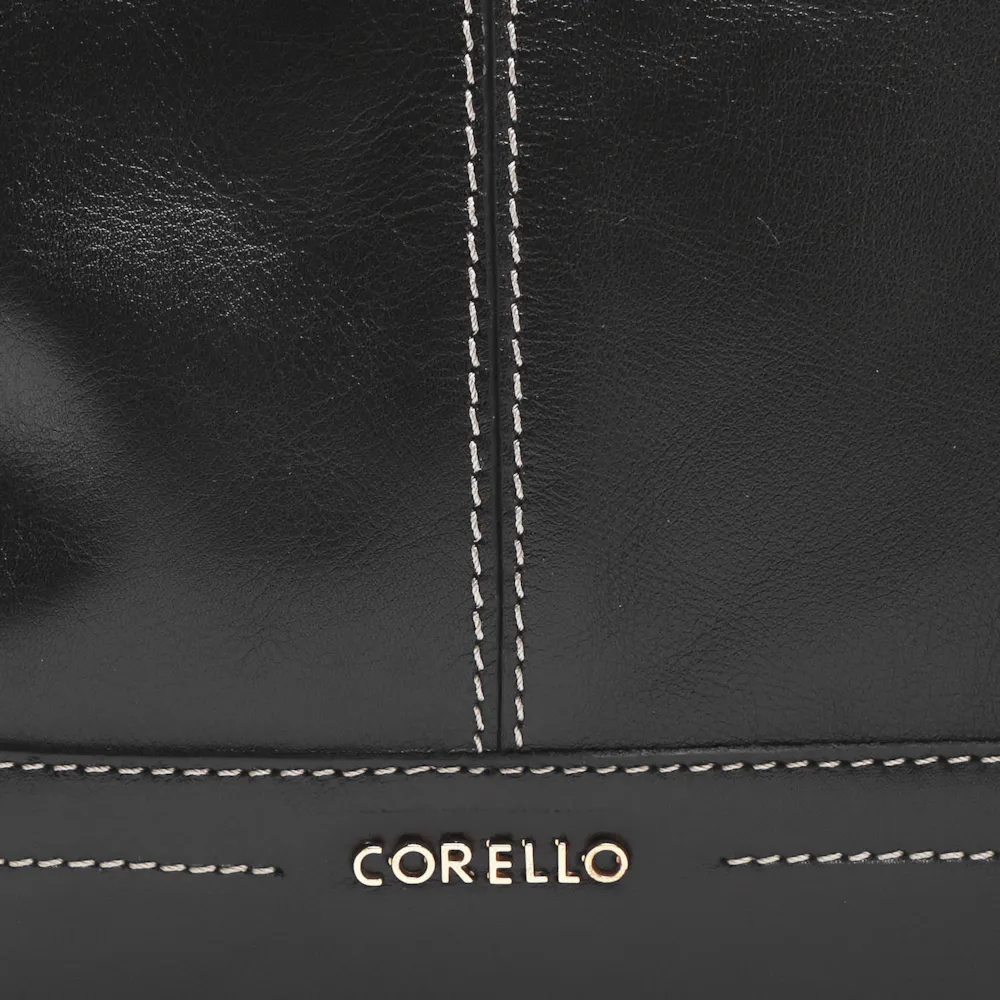 Bolsa Tote Couro New Floater Preto - imagem 6