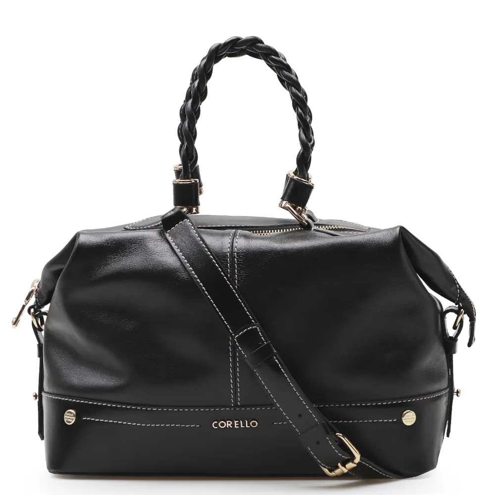 Bolsa Tote Couro New Floater Preto