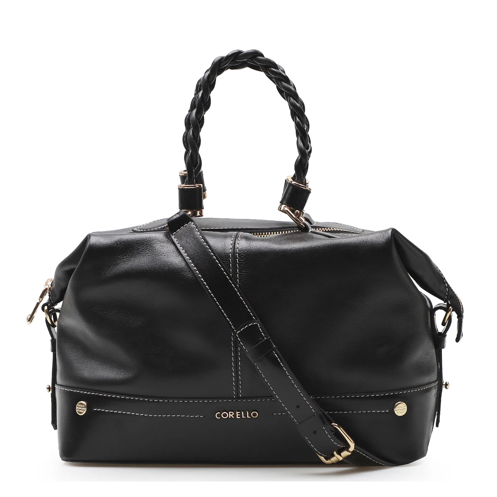 Bolsa Tote Couro New Floater Preto