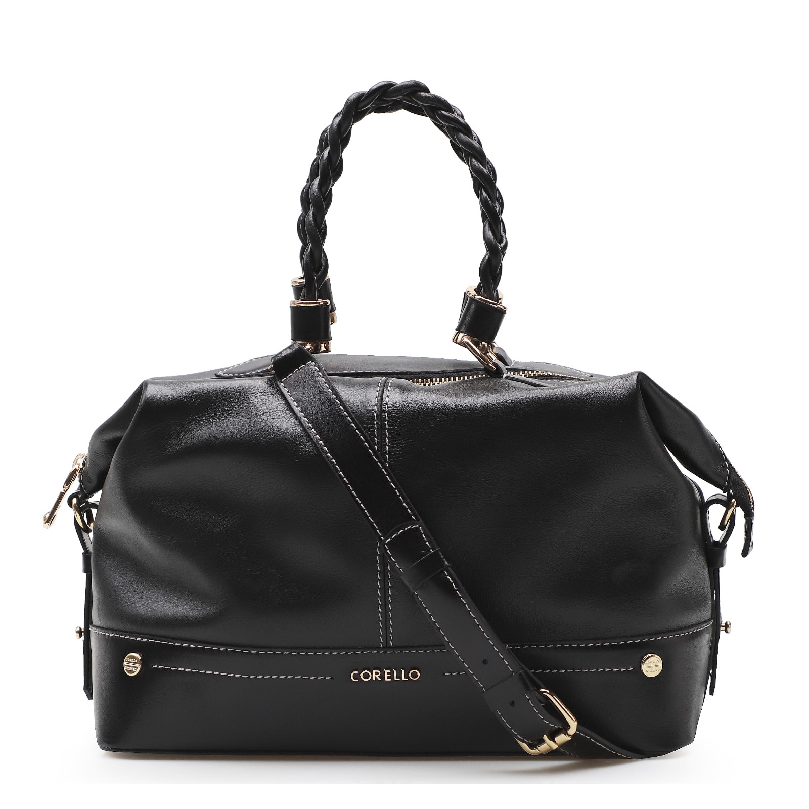 Bolsa Tote Couro New Floater Preto