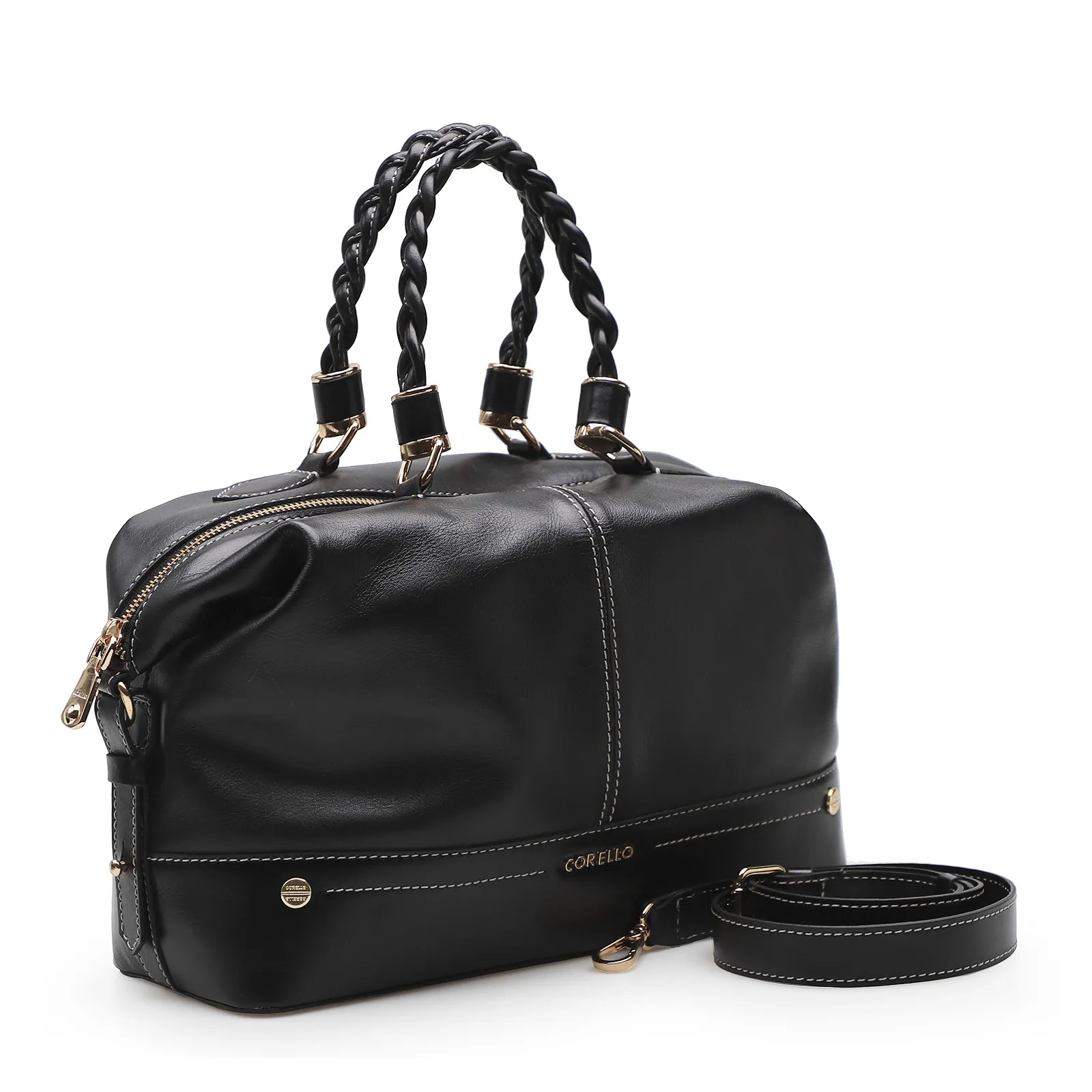 Bolsa Tote Couro New Floater Preto