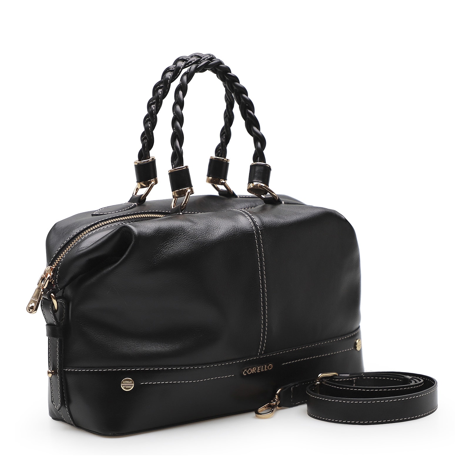 Bolsa Tote Couro New Floater Preto
