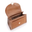 Bolsa Tote Couro Nobuck Croco/Couro Marrom Claro - imagem 5