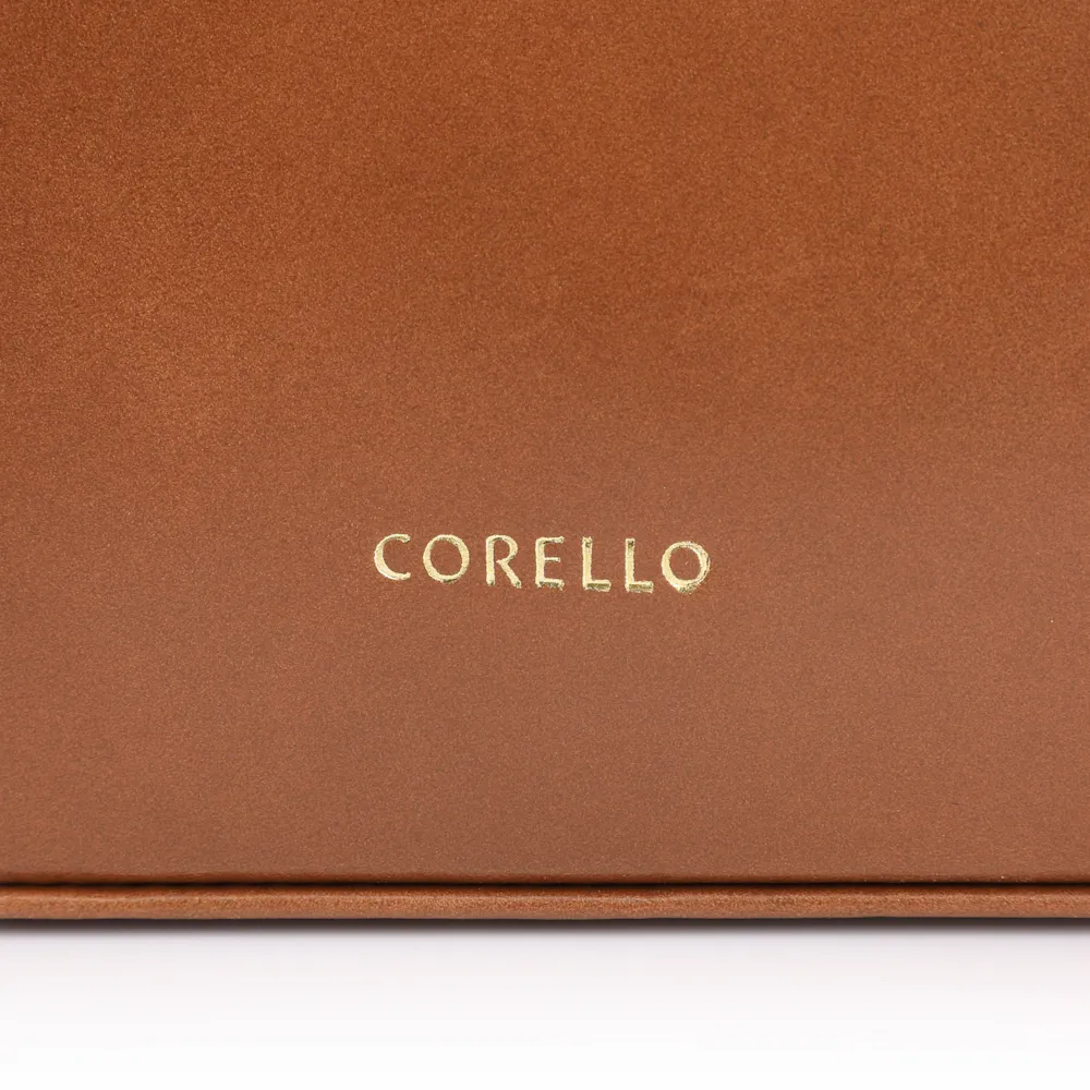 Bolsa Tote Couro Nobuck Croco/Couro Marrom Claro - imagem 7