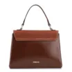 Bolsa Tote Couro Nobuck Croco/Couro Marrom Escuro - imagem 4