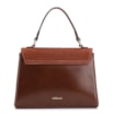 Bolsa Tote Couro Nobuck Croco/Couro Marrom Escuro - imagem 4