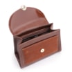 Bolsa Tote Couro Nobuck Croco/Couro Marrom Escuro - imagem 5