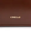 Bolsa Tote Couro Nobuck Croco/Couro Marrom Escuro - imagem 6