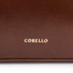 Bolsa Tote Couro Nobuck Croco/Couro Marrom Escuro - imagem 6