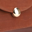 Bolsa Tote Couro Nobuck Croco/Couro Marrom Escuro - imagem 7