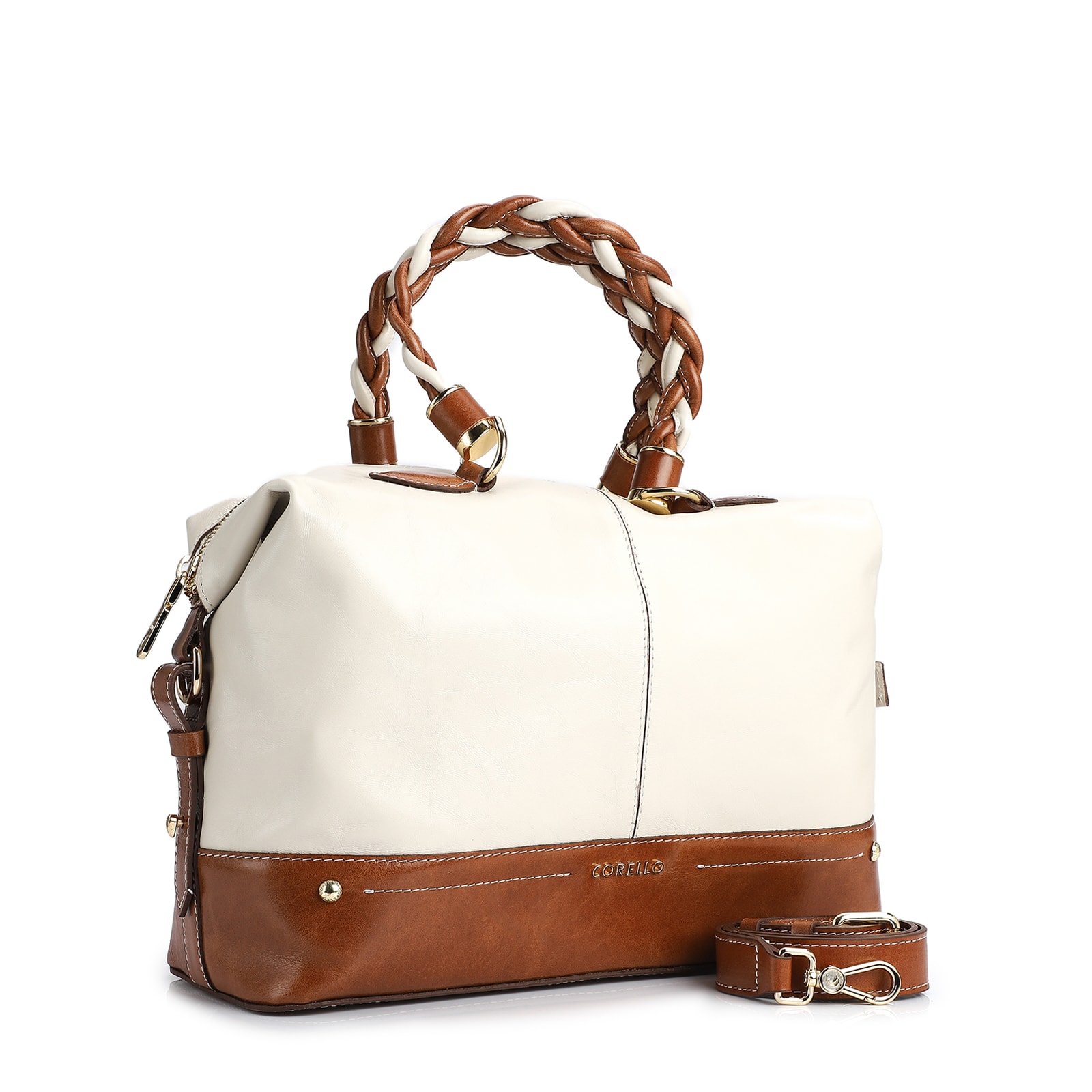 Bolsa Tote Couro Nuvem/Avela
