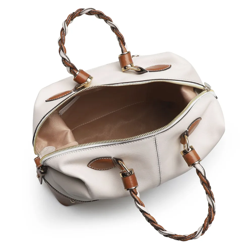 Bolsa Tote Couro Off White - imagem 4