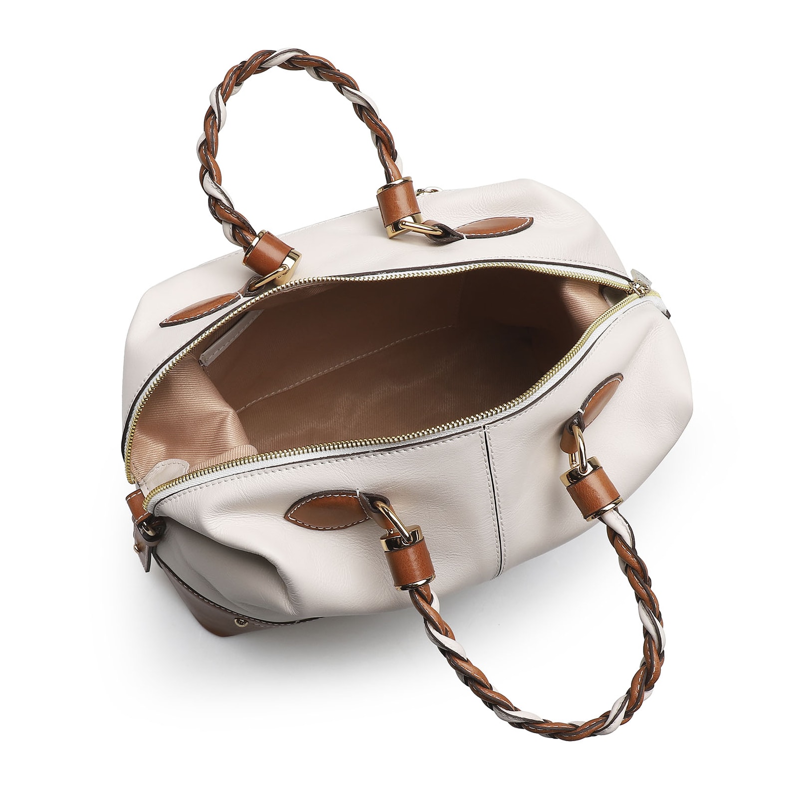 Bolsa Tote Couro Off White