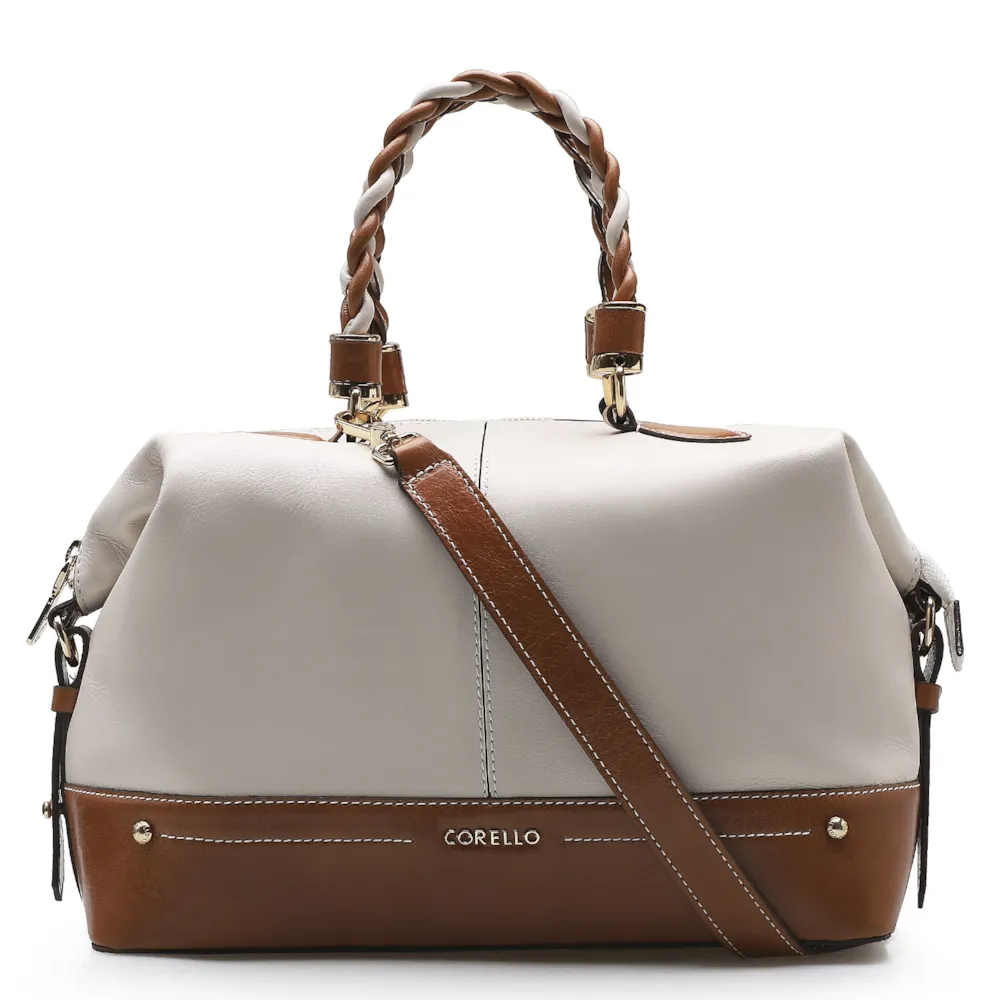 Bolsa Tote Couro Off White