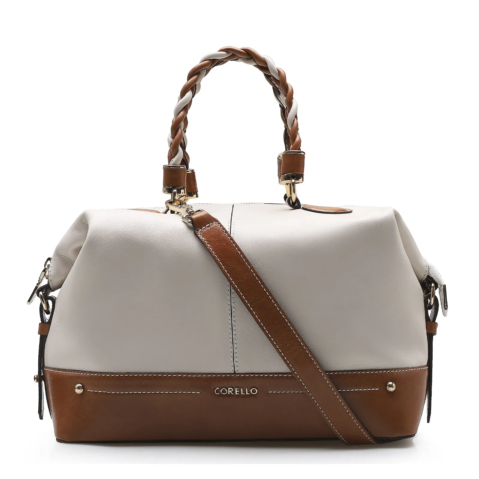 Bolsa Tote Couro Off White