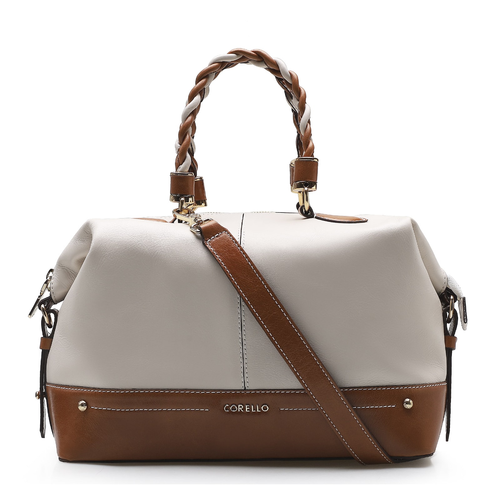 Bolsa Tote Couro Off White