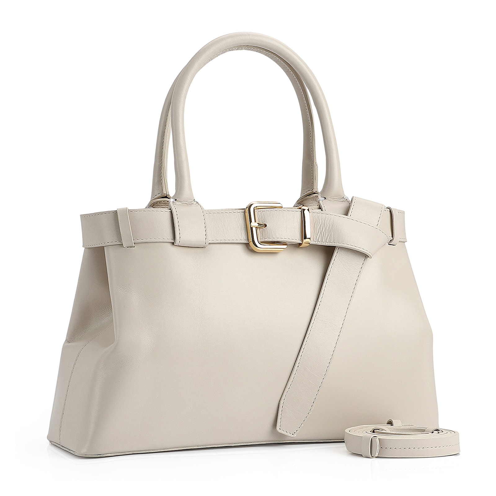 Bolsa Tote Couro Off White
